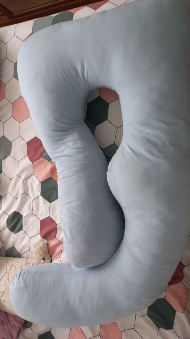 Cojín de embarazo azul