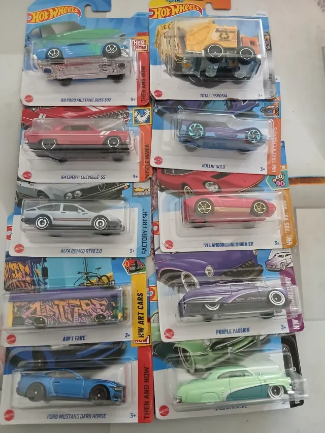 Hot Wheels 5 autos colección