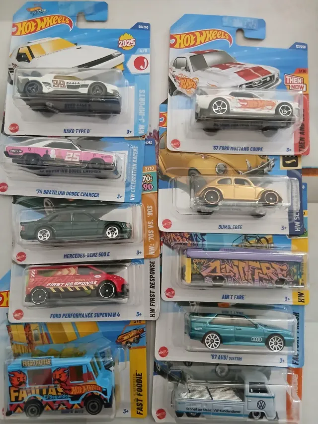 Hot Wheels 5 autos colección