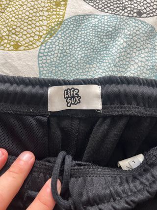 Pantaloni LIFE SUX tuta uomo palestra Taglia L