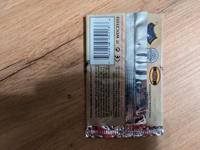 Carte Pokemon buste pack set Fossil Zapdos 1 ED