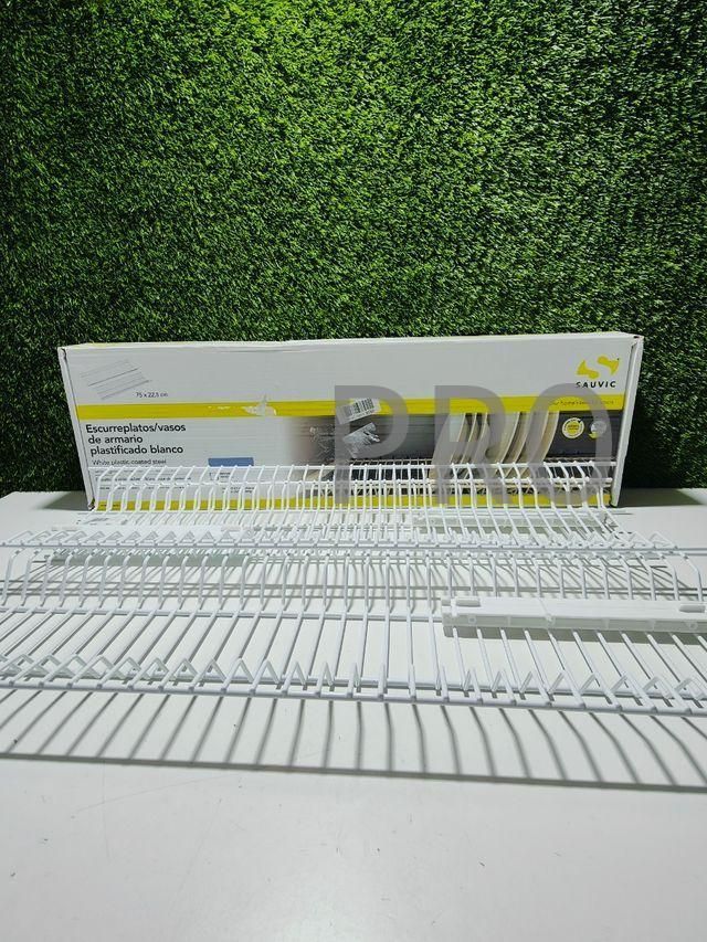 Sauvic Escurrevasos en Acero plastificado Blanco