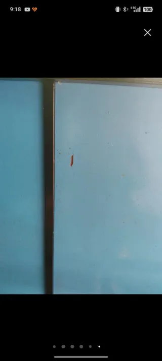 Mesa de ping pong plegable azul