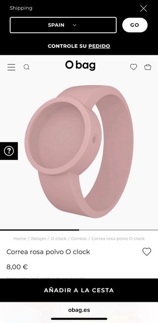 Oclock Reloj Mujer Rosa y Marrón