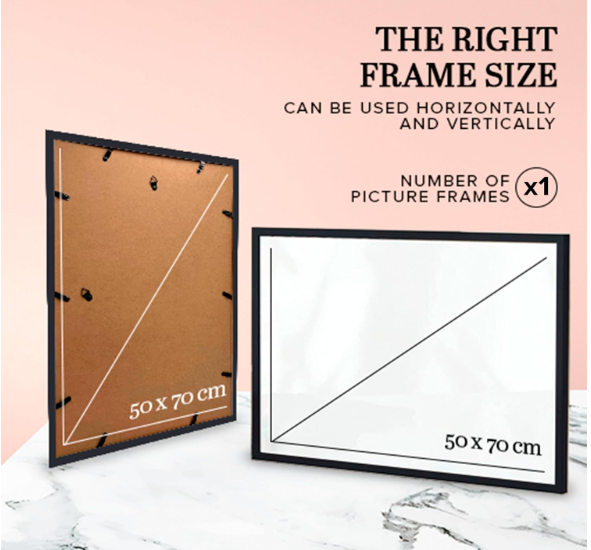 Marco Edihome 50x70 cm Negro