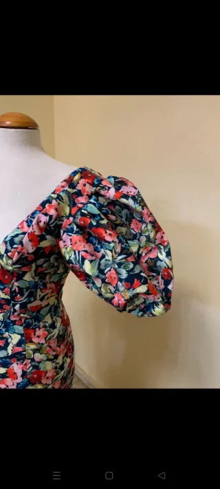 Traje de flamenca volantes lunares