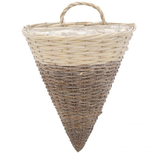 Cesto de parede com vime