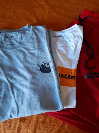 Lote 3 prendas: 2 camisetas y 1 pantalón