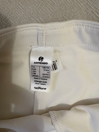 Falda de tenis Decathlon blanca