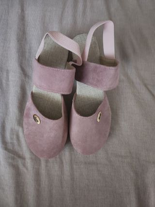 Sandalias rosas mujer