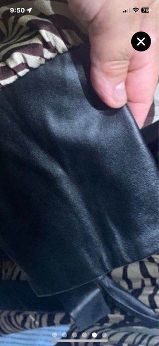 Fiesta Vestido elegante cebra y polipiel talla 44