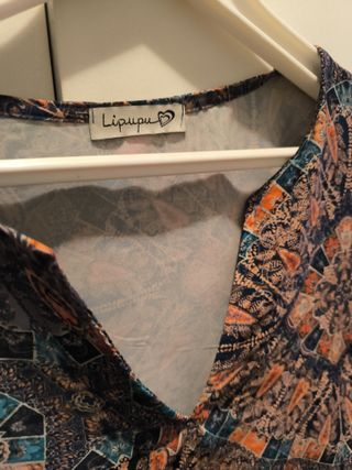 Vestido corto casaca estampado