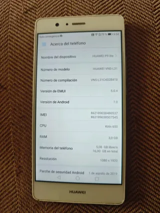Huawei P9 Lite Bianco 16GB
