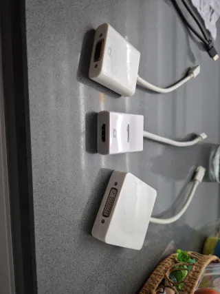 3 x Adaptador Mini DisplayPort HDMI VGA DVI