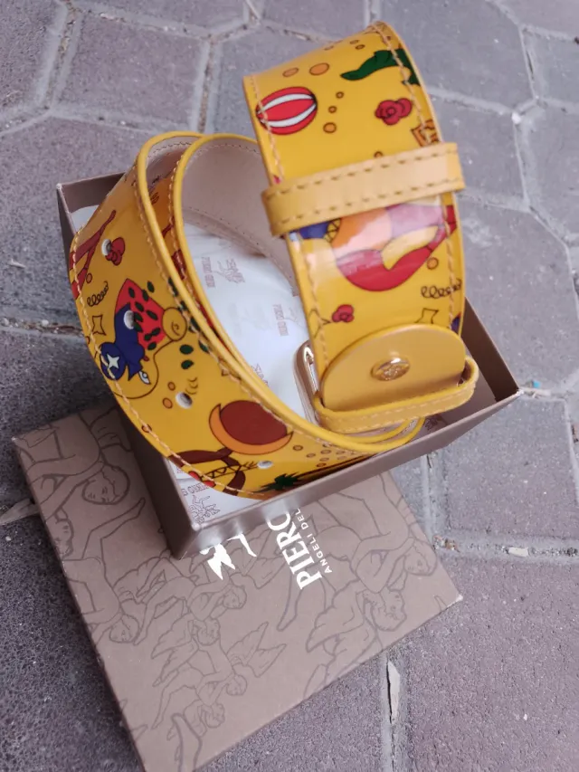 Cintura Piero Guidi Multicolore Giallo