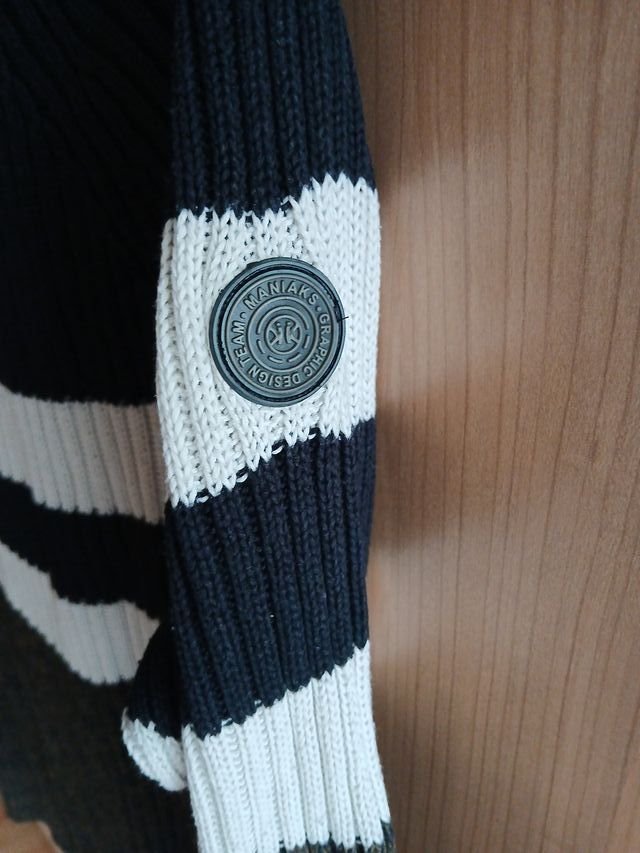 Jersey hombre rayas cremallera