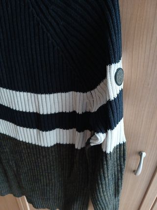 Jersey hombre rayas cremallera