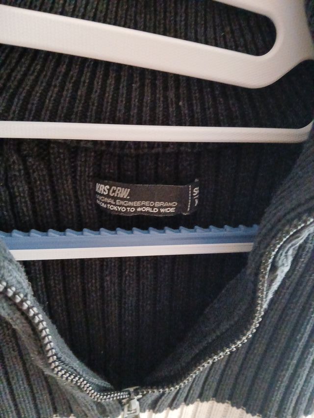 Jersey hombre rayas cremallera