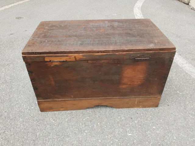 Cassapanca antica baule indonesiano in legno