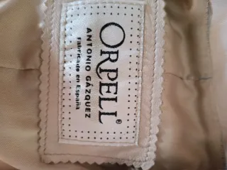 Chaqueta de piel ORPELL beige mujer