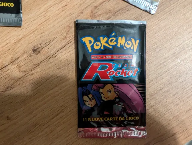 Carte Pokemon Bustine pack set Team Rocket ita