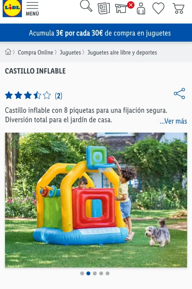Castillo hinchable Lidl