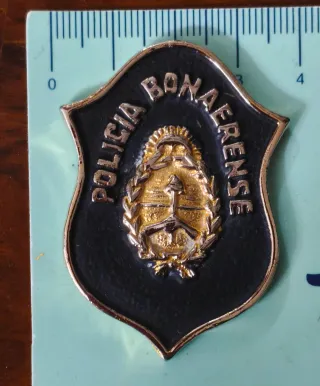 Placa Cartera Policía Bonaerense Argentina