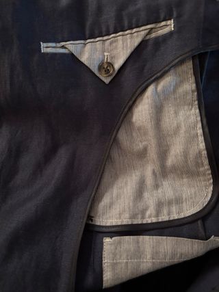 Americana de caballero azul