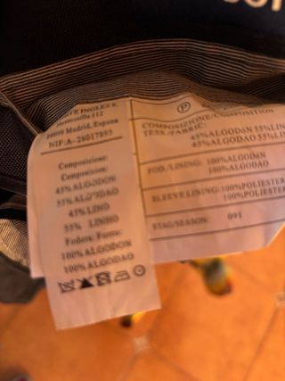 Americana de caballero azul