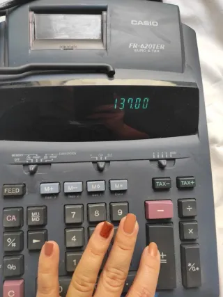 Calculadora impresora CASIO FR-620TER