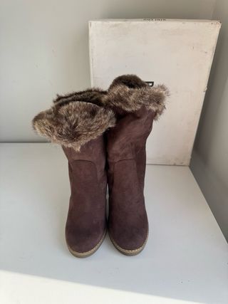 Stivaletti Bibi Lou marroni con pelliccia