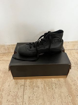 Zapatos Converse Piel Negros Mujer/Hombre