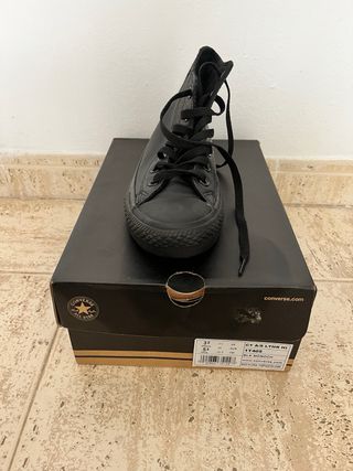 Zapatos Converse Piel Negros Mujer/Hombre