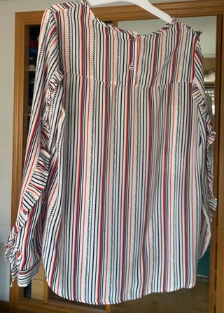 Camisa rayas manga larga como nueva