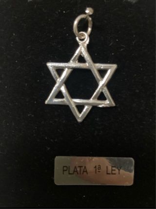 Estrella de David 1 cm Plata de Ley