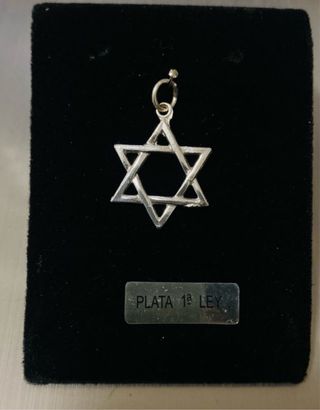 Estrella de David 1 cm Plata de Ley