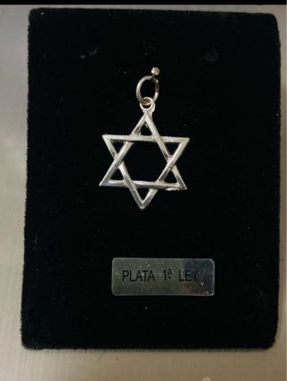 Estrella de David 1 cm Plata de Ley