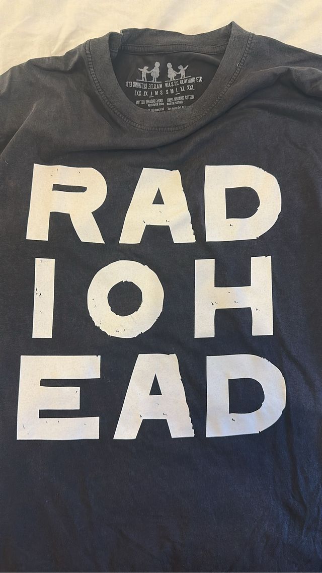 Camiseta Radiohead Talla L.