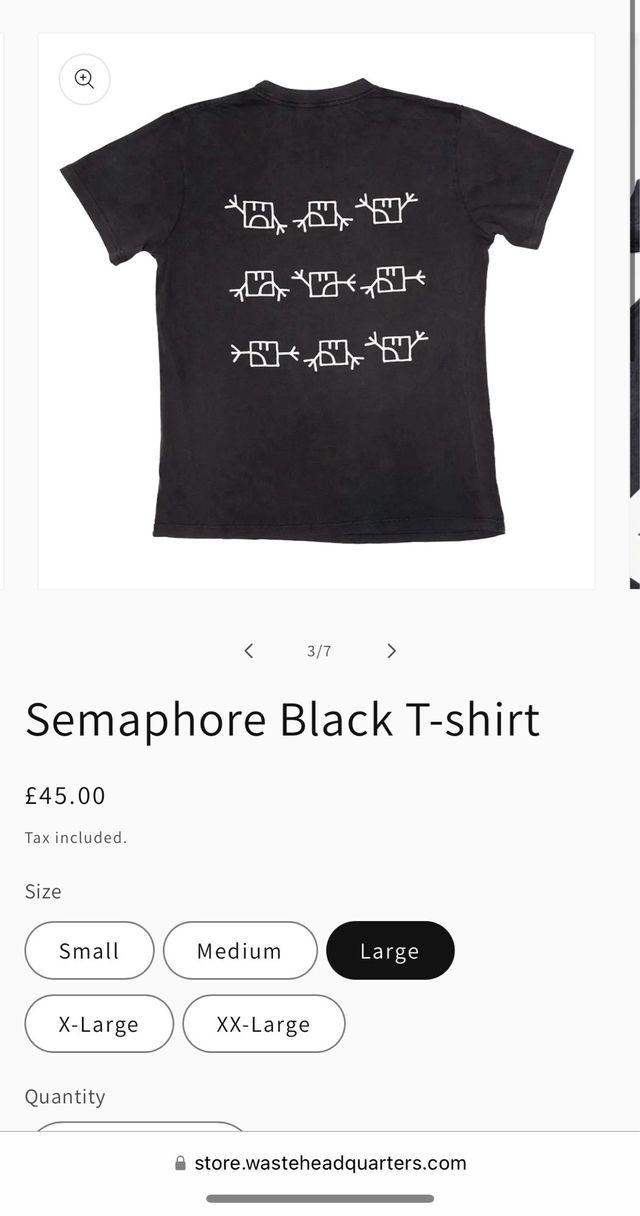 Camiseta Radiohead Talla L.