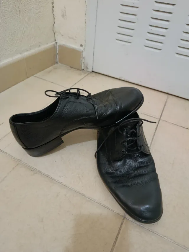 Zapatos de vestir piel negros para caballero