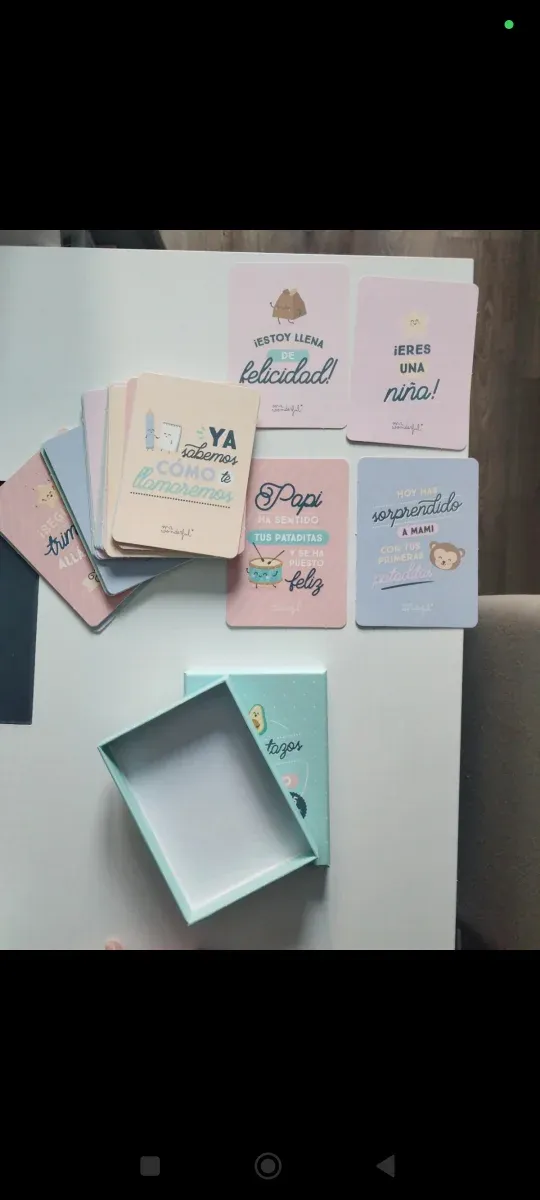 Tarjetones recuerdo embarazo Mr. Wonderful