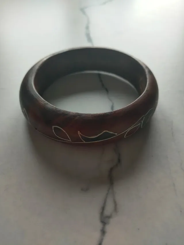 Bracciale marrone e argento da donna