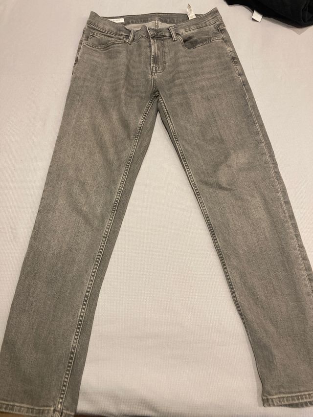 Pantalones Vaqueros Grises