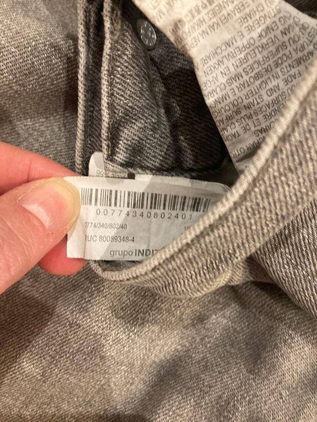 Pantalones Vaqueros Grises