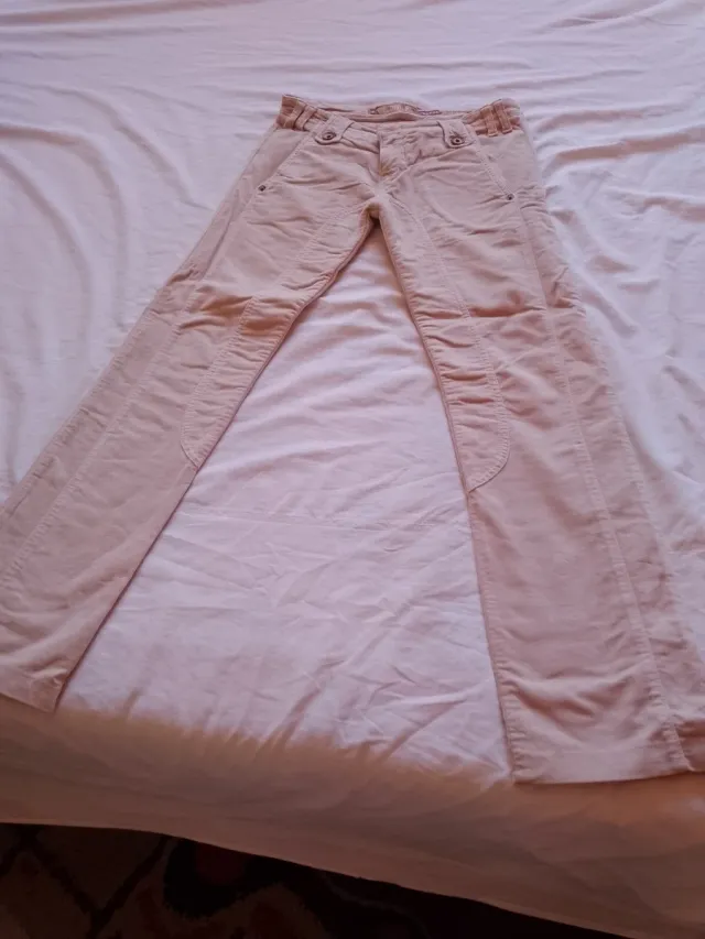 Pantalone casual donna beige