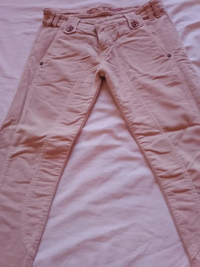 Pantalone casual donna beige