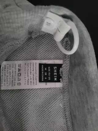 Pantalón chándal premamá SHEIN gris Talla M