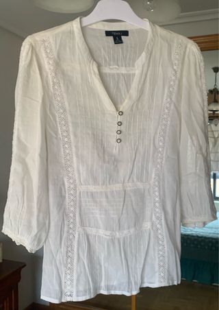 Camisa blanca manga larga Sfera Talla S