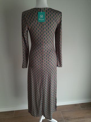 Vestido midi estampado mujer talla única