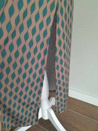 Vestido midi estampado mujer talla única